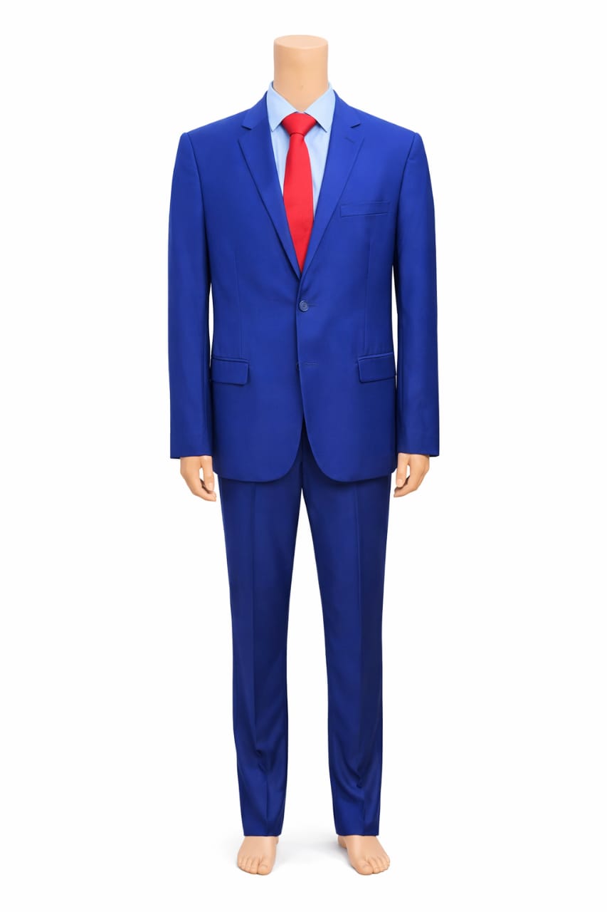 Royal Blue Men's 2pc Suit _0