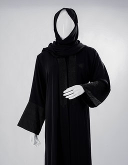 Noir Classic Embroidered Abaya