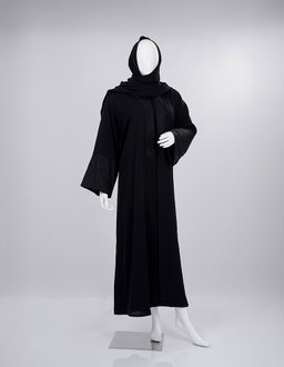 Noir Classic Embroidered Abaya