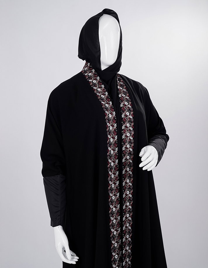 Liara Heritage Floral Abaya_2