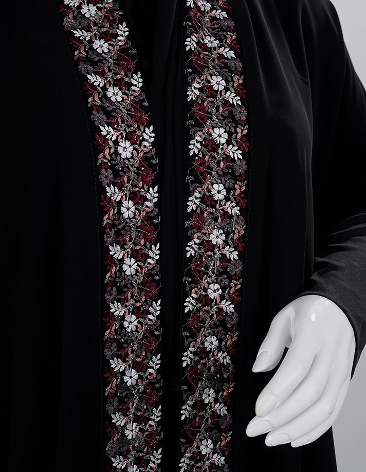Liara Heritage Floral Abaya_3