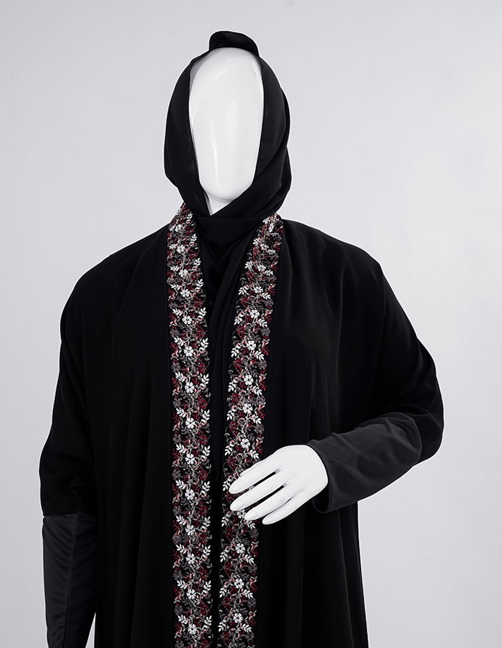 Liara Heritage Floral Abaya_1