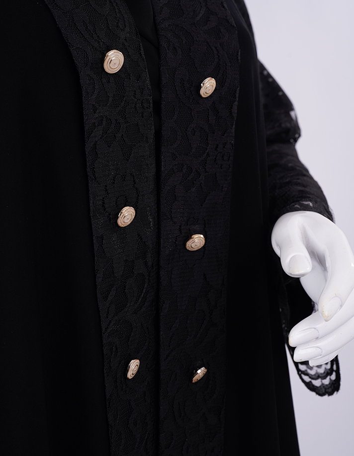 Liara Classic Black Embellished Abaya_5