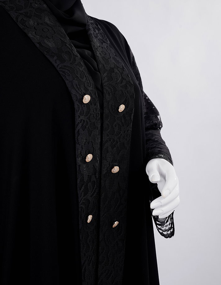 Liara Classic Black Embellished Abaya_6