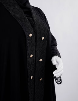Liara Classic Black Embellished Abaya
