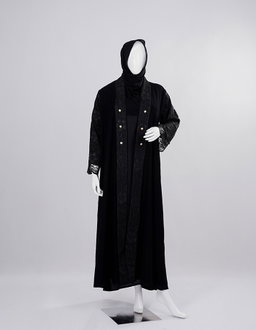 Liara Classic Black Embellished Abaya