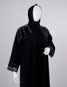 Liara Crystal Pearl Abaya