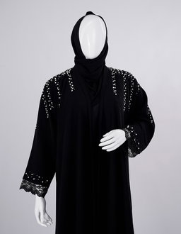 Liara Crystal Pearl Abaya