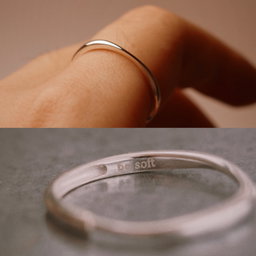 S925 Silver Ring - be soft / flow / breathe