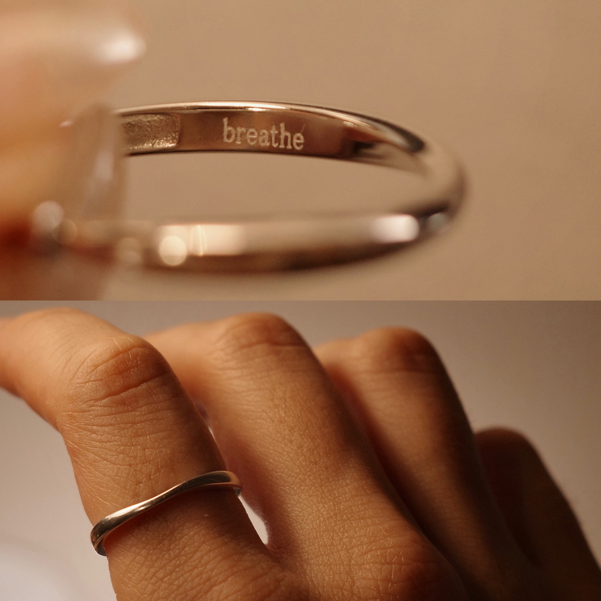 S925 Silver Ring - be soft / flow / breathe_1