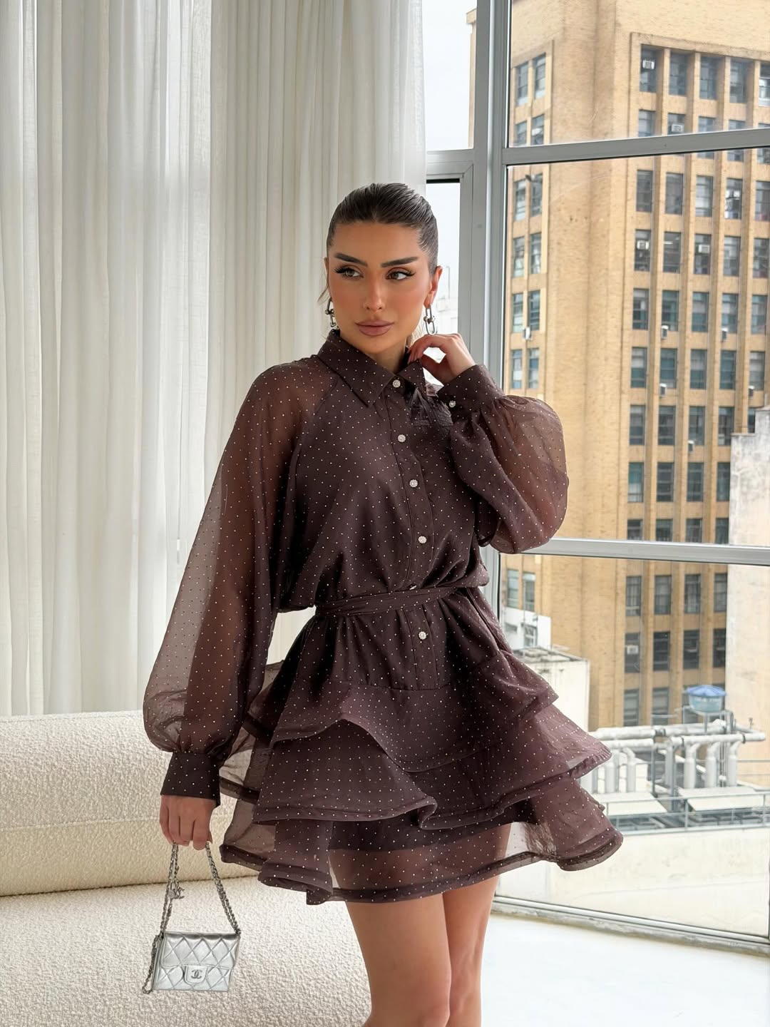 Vestido Falda Estructurada