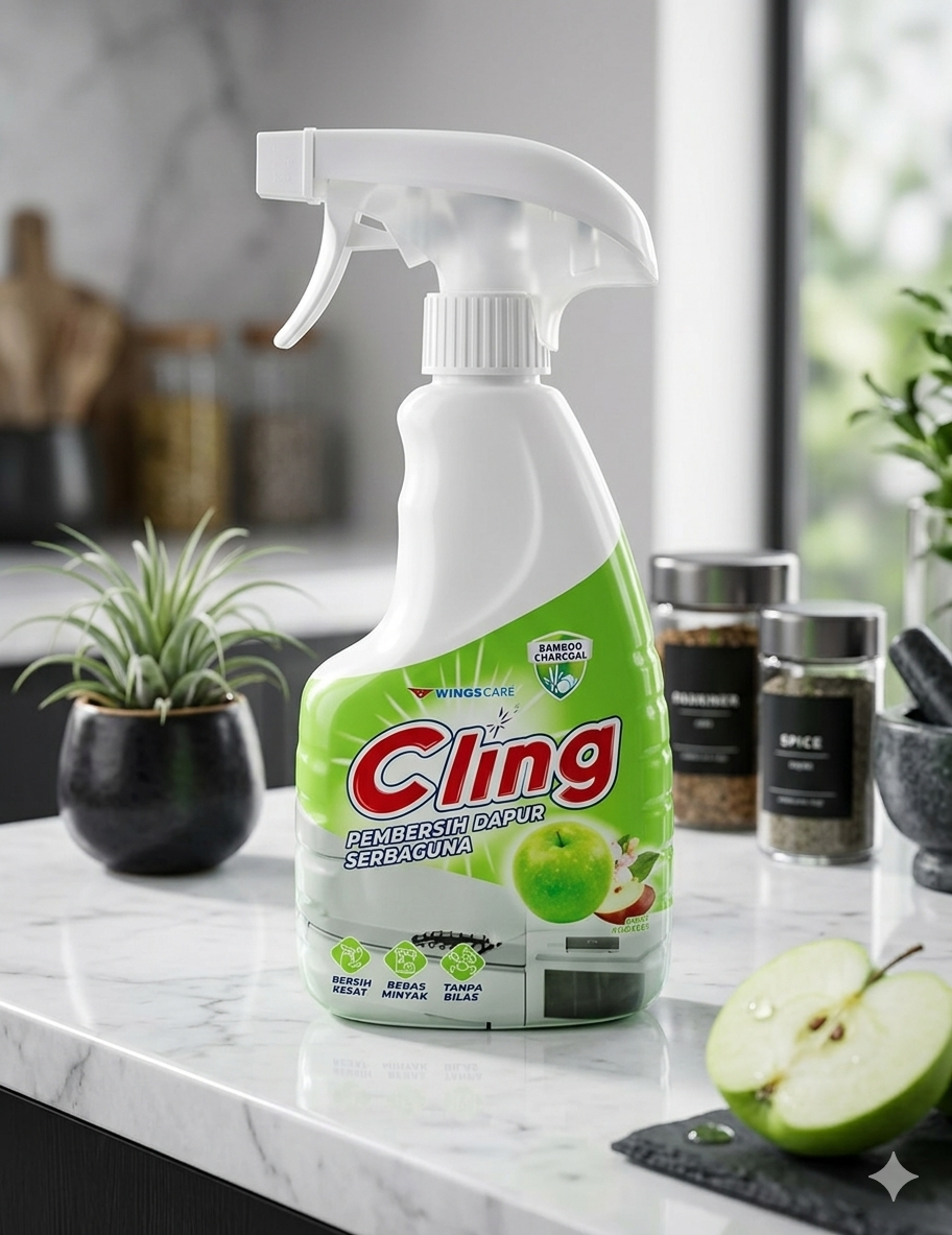 Cling dapur Spray Hijau 450ml_0