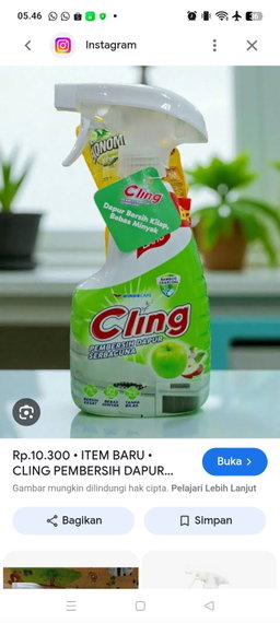 Cling dapur Spray Hijau 450ml
