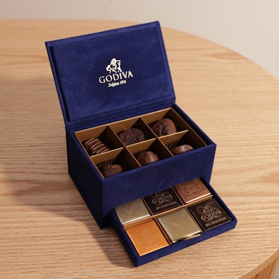 Godiva Mini Navy Blue Royal Chocolate Box_0