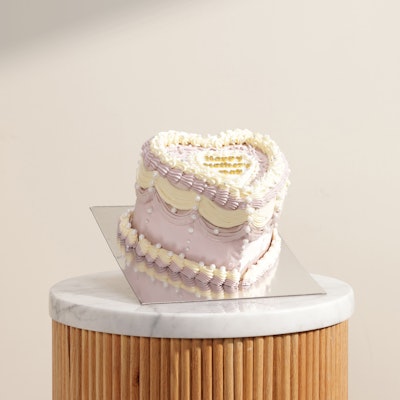 Floward Mother's Day Blueberry Heart Vintage Cake_0