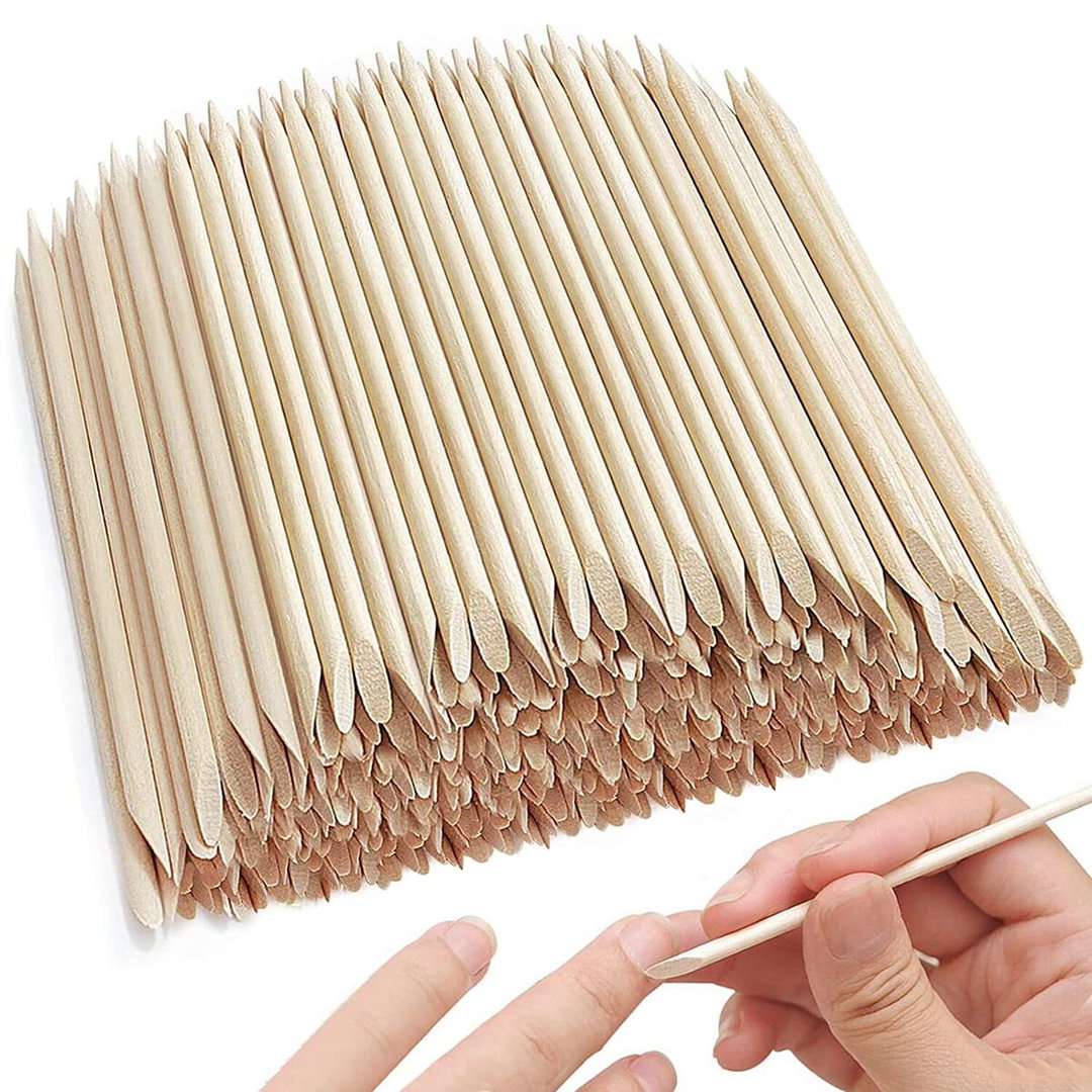Wood cuticle pusher