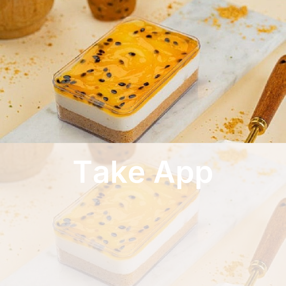 Mango & passion fruit  Cheesecake ( for 2 person )   _0