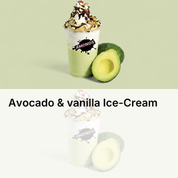 Avocado with vanilla Ice-Cream