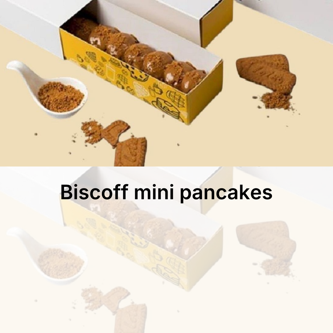 Biscoff mini pancakes