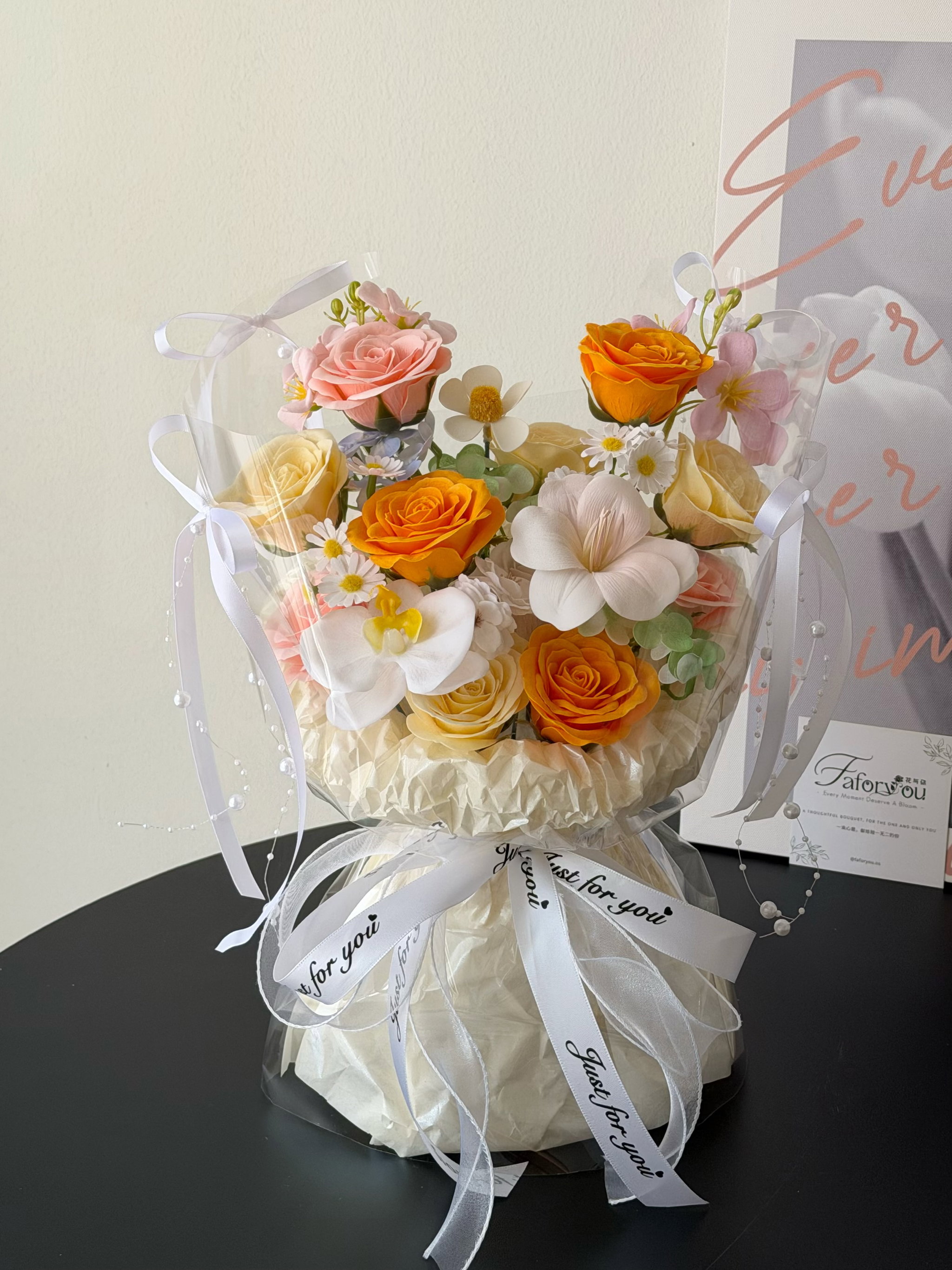 Soap Flower Mixed Transparent Bouquet | 仙女混搭泡泡花束 _0