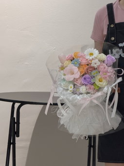 Dopamine Mixed Soap Flower Mixed Transparent Bouquet 