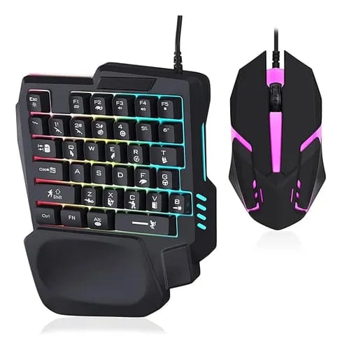Teclado Gamer RGB Para una sola mano._0