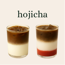 Strawberry Hojicha Latte (Iced)