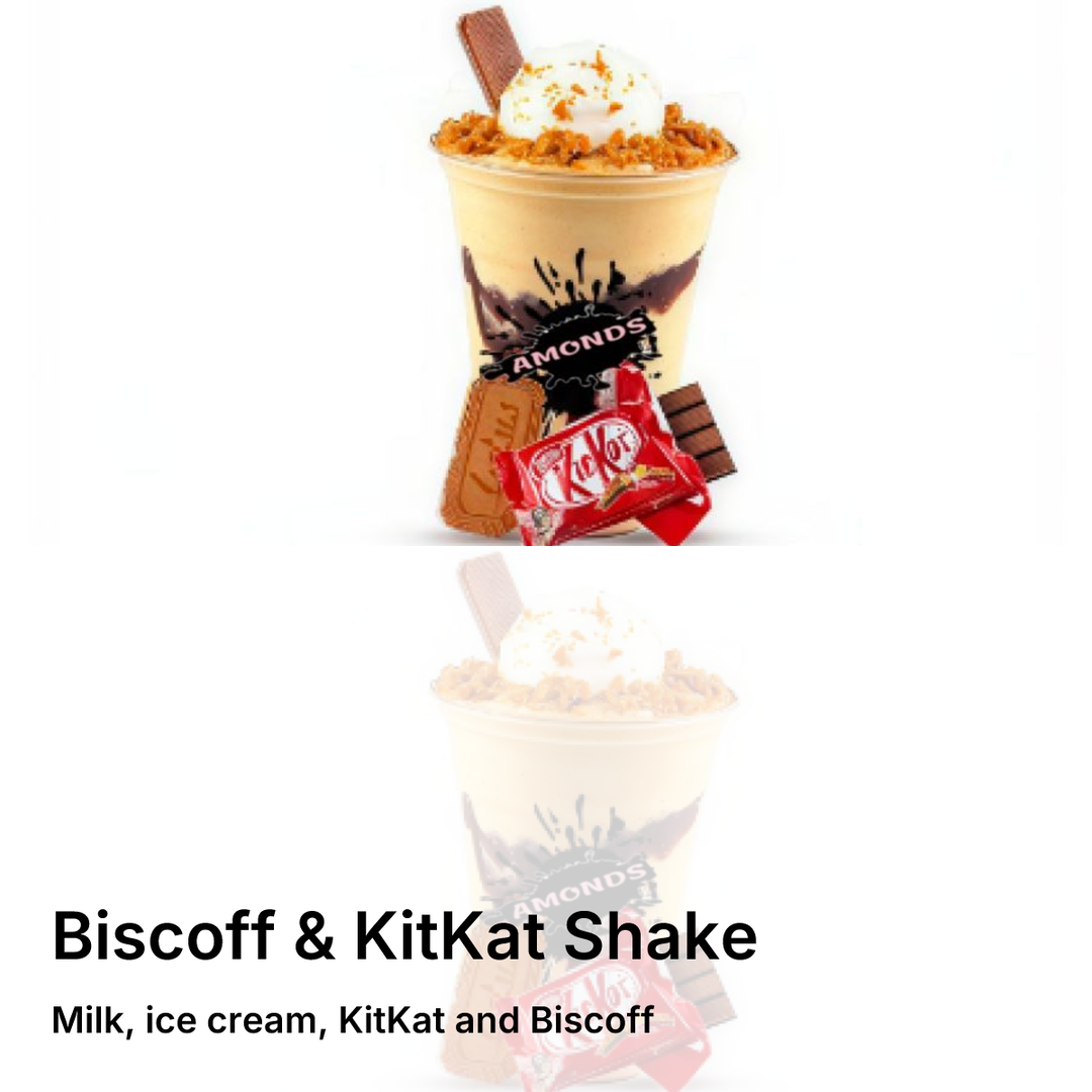Biscoff  & KitKat Shake