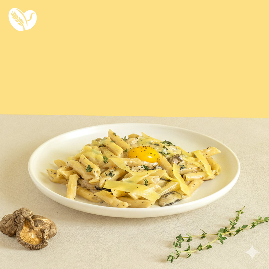 Creamy Carbonara Rigatoni