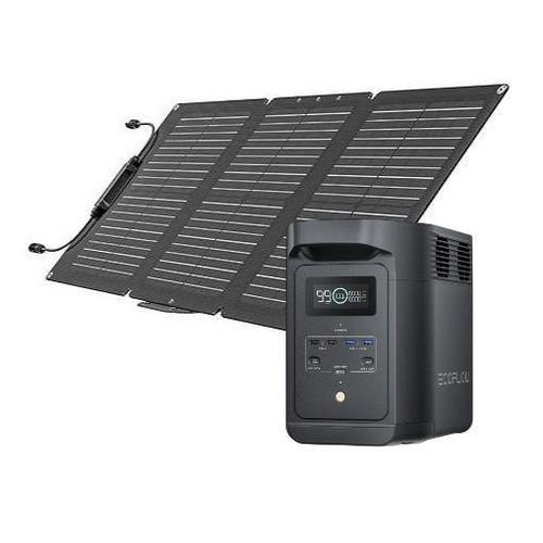 ECOFLOW DELTA 2 Black (E980) 980Wh Power Station with 60W Solar Panel_0