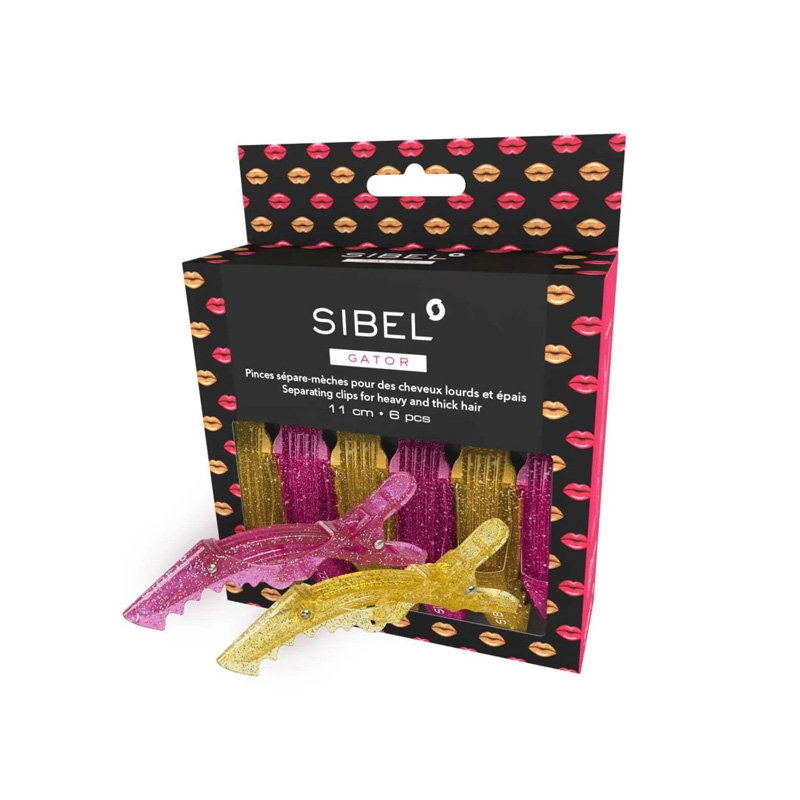 SIBEL Gator Clips 6x11cm AW23 Glossy Lips Ltd