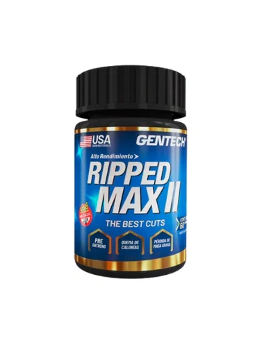 Quemador Ripped Max II x 60Caps (Gentech)_0