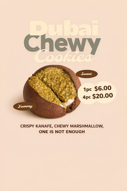 Dubai Chewy Cookies