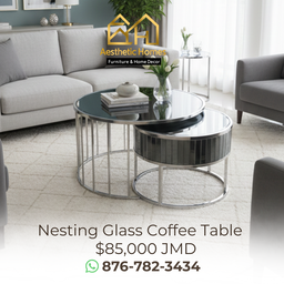Nesting Glass Coffee Table