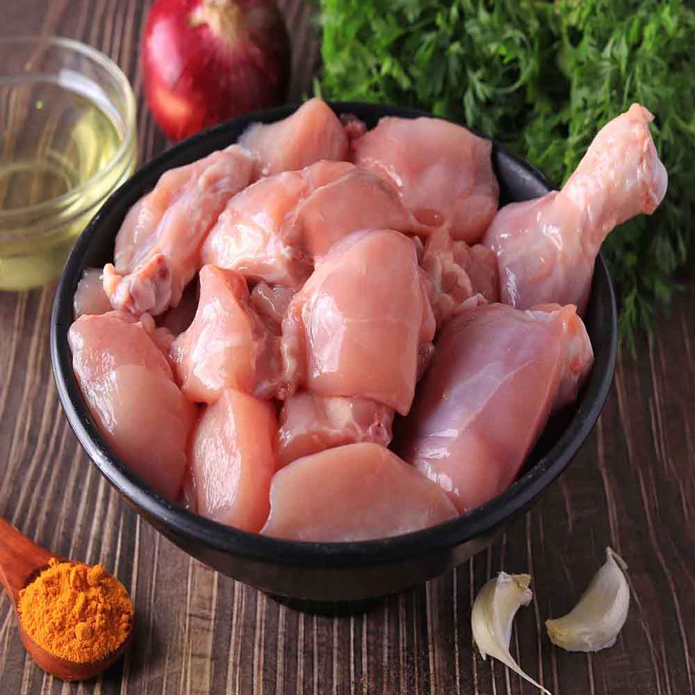 cut chicken 