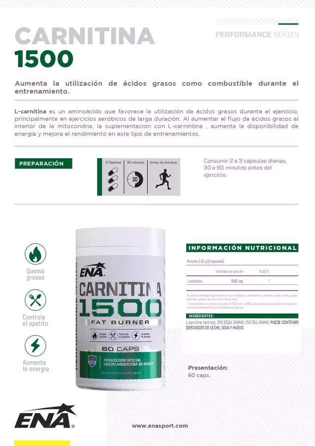 Carnitina 1500 x 60 Comp (ENA)_1