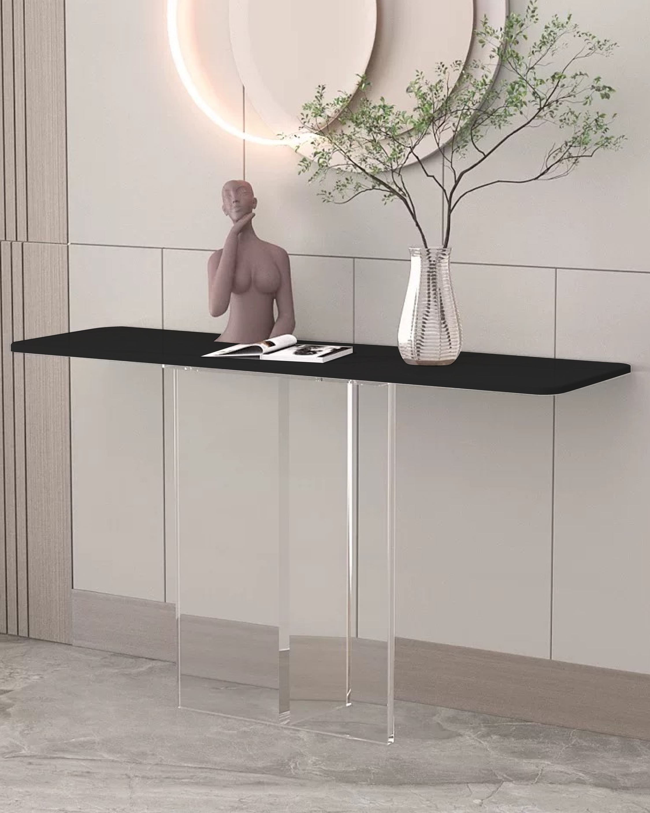 10500136 - ACRYLIC CONSOLE TABLE _1