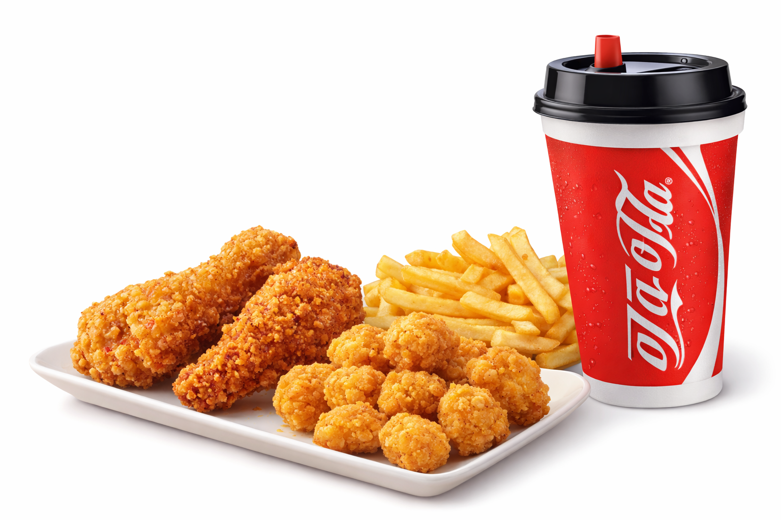 Spicy Wings + Popcorn Chicken + French Fries + Cola_0