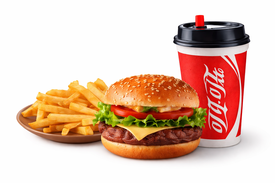 Beef Burger + Coke + French Fries