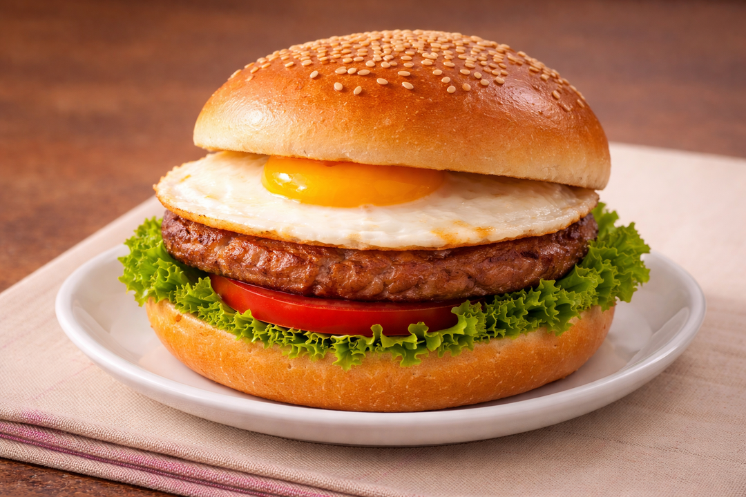Egg Fresh Meat Burger 