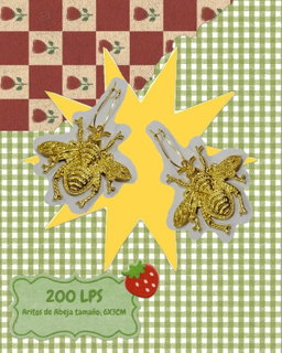 Aretes de Abeja Dorados 