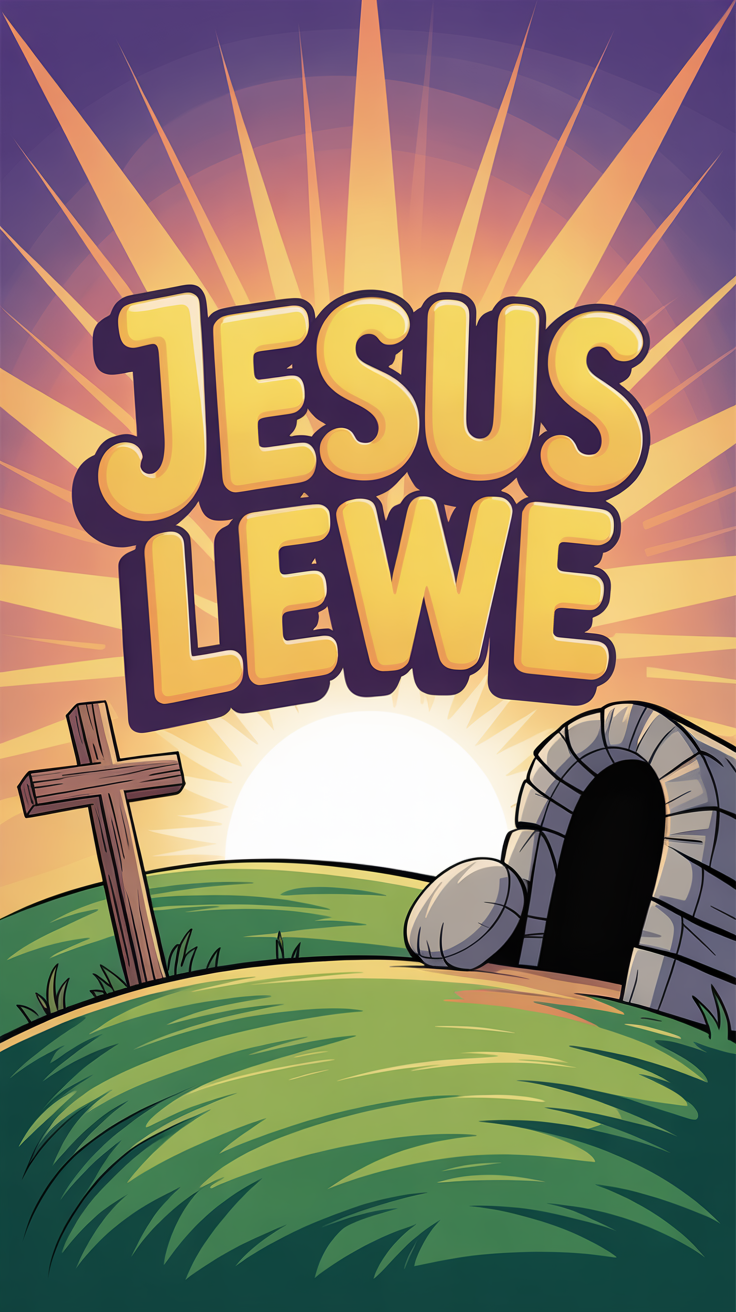 JESUS LEEF – Gratis Paasfees Kinderboodskap