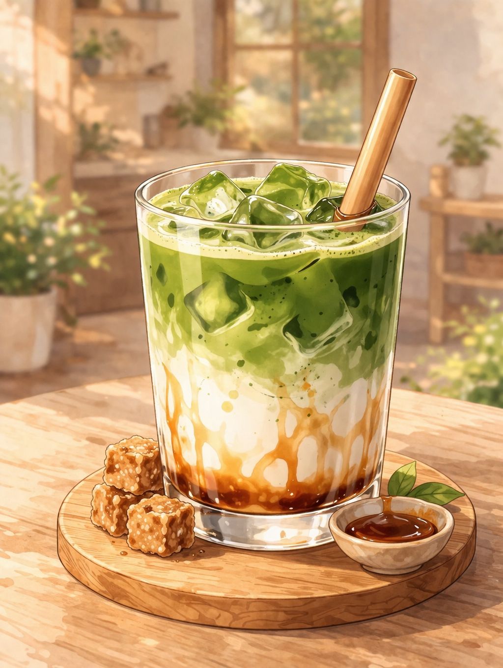 Brown Sugar Matcha Latte_0
