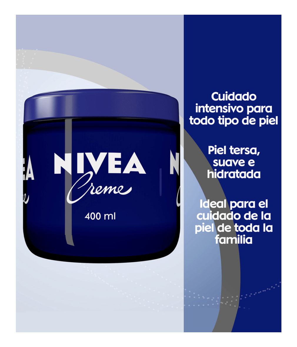 NIVEA Creme 400ml Tarro De Vidrio _0