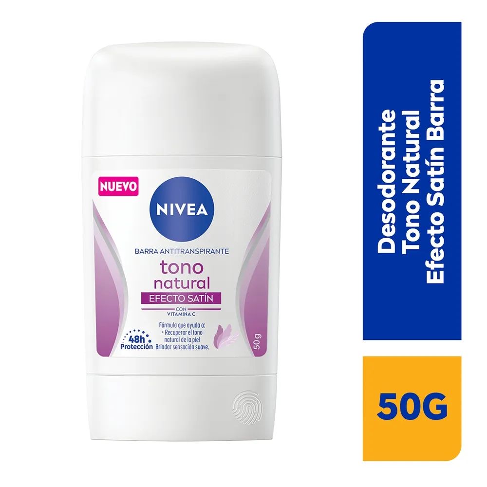 Desodorantes NIVEA 50g Tono Natural o Black & White Invisible