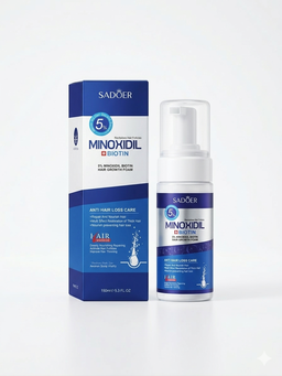Sadoer 5% Minoxidil Biotin Hair Growth Foam