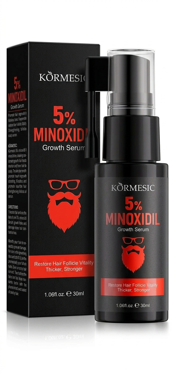Kormesic 5% Minoxidil Beard Growth Serum (30ml)_0