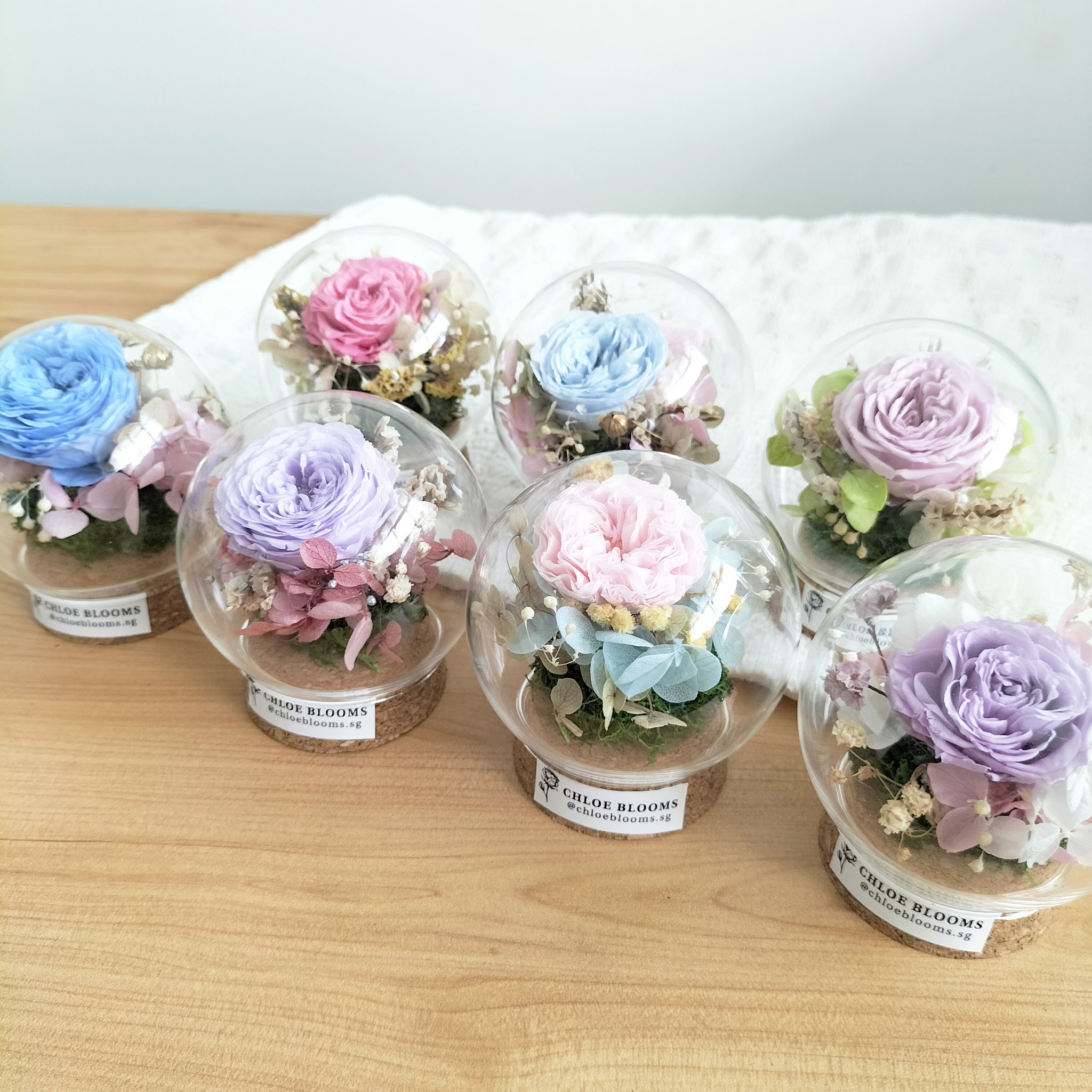 Mini Austin Rose Round Glass_0