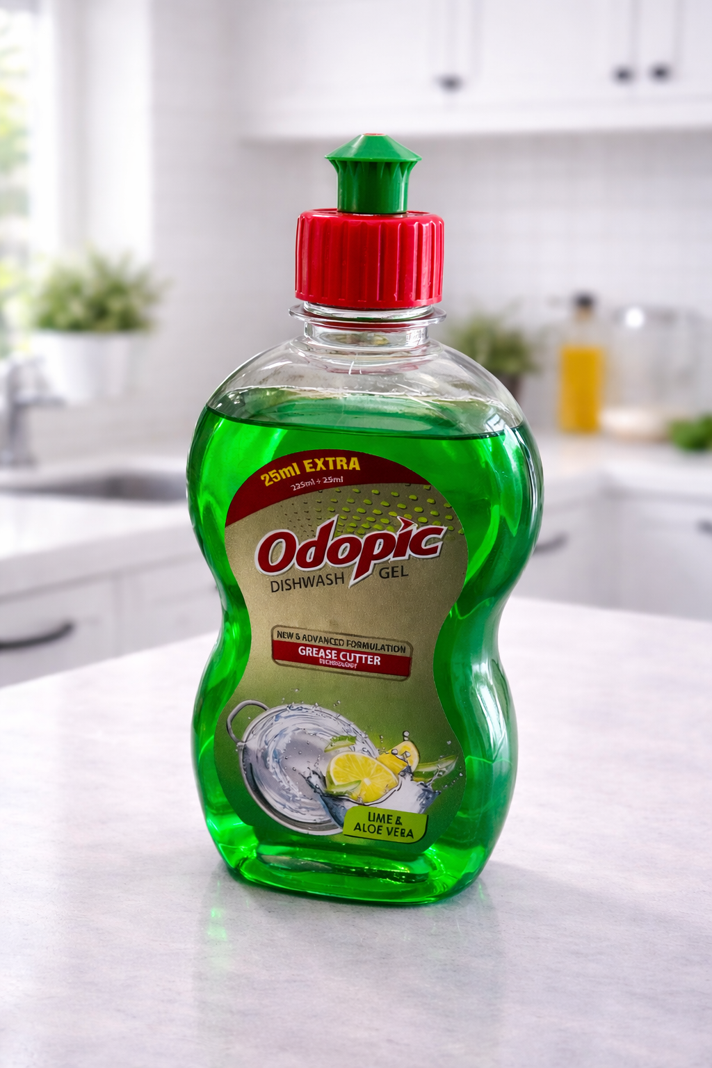 Odopic Dishwash Gel Green 225+25 ml