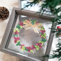 Christmas Wreath Hydrangeas Frame